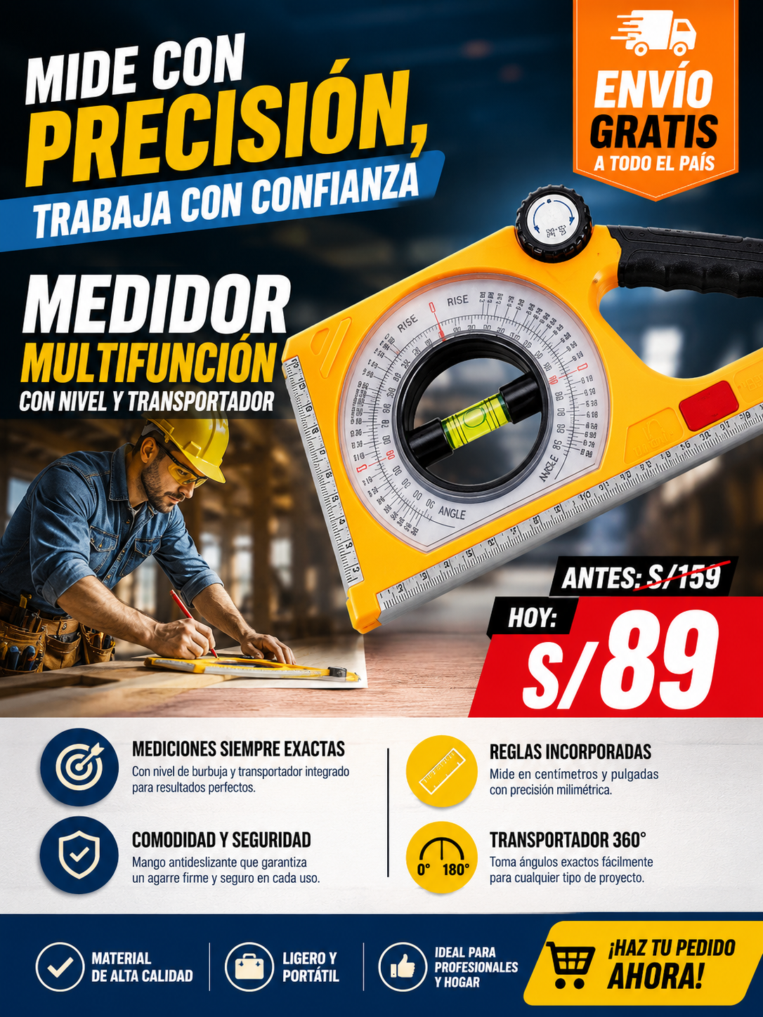 MEDIDOR MAGNETICO PROFESIONAL