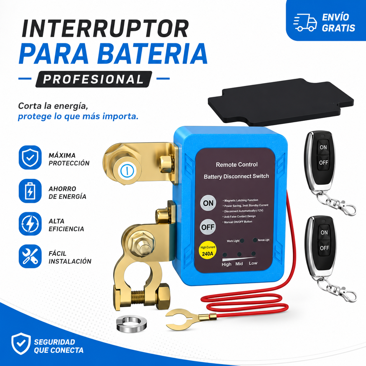 Interruptor para bateria profesional