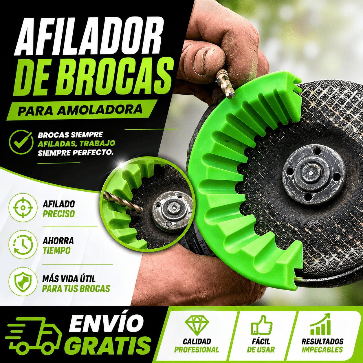 ⚙️ AFILADOR DE BROCAS ALTA PRECISIÓN