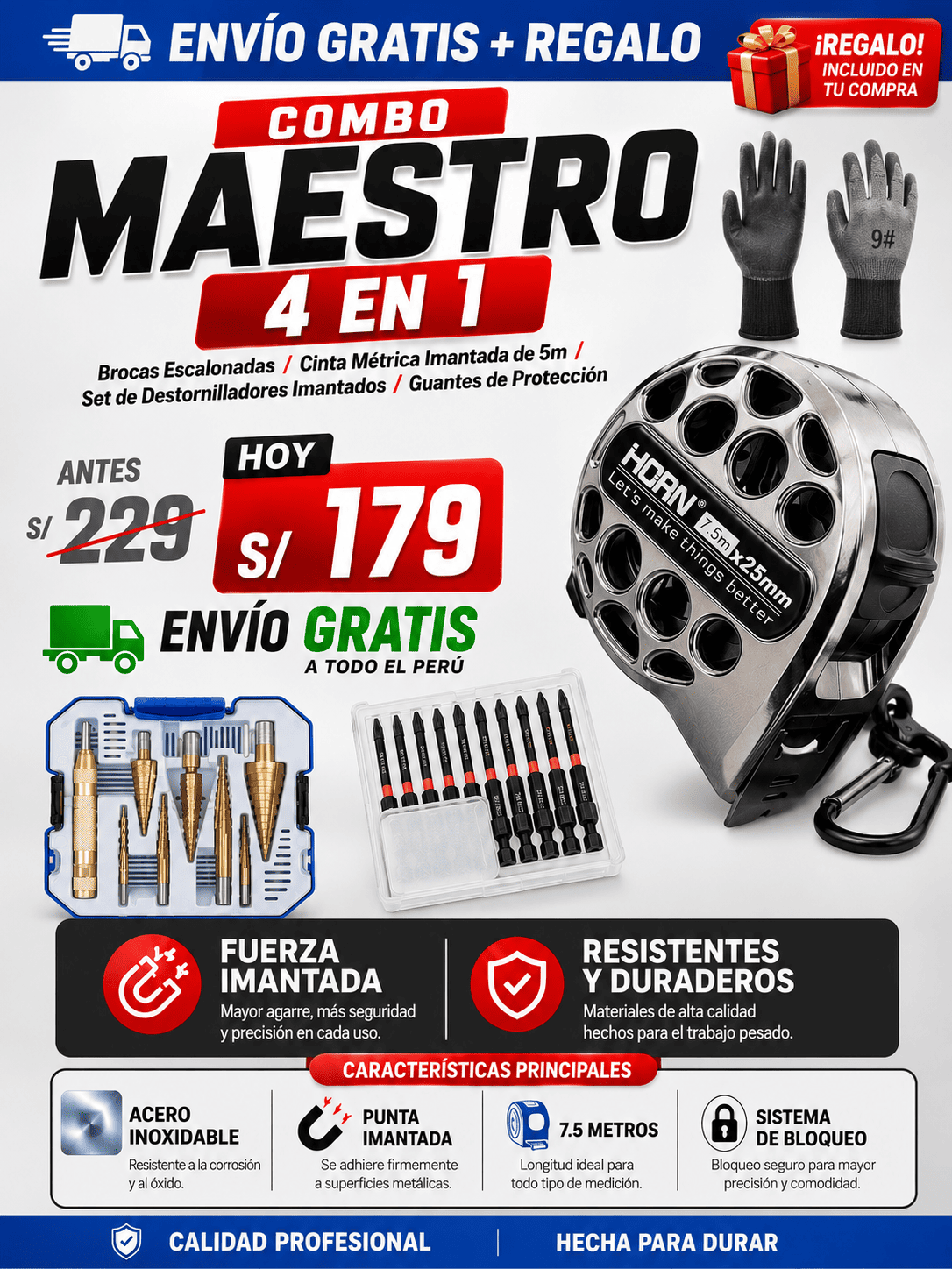 Combo Maestro PRO 4 en 1 ⭐