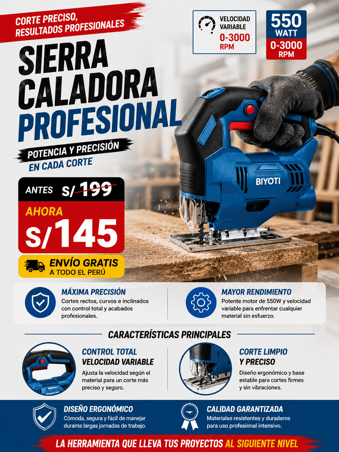SIERRA CALADORA PROFESIONAL