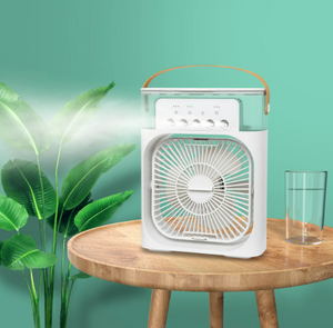 VENTILADOR DE AIRE PORTATIL CON HUMIDIFICADOR