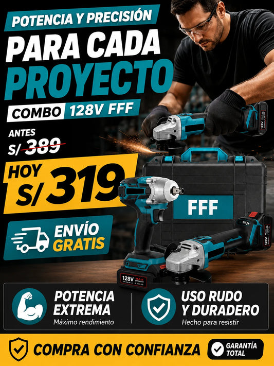 DUO LLAVE DE IMPACTO + AMOLADORA