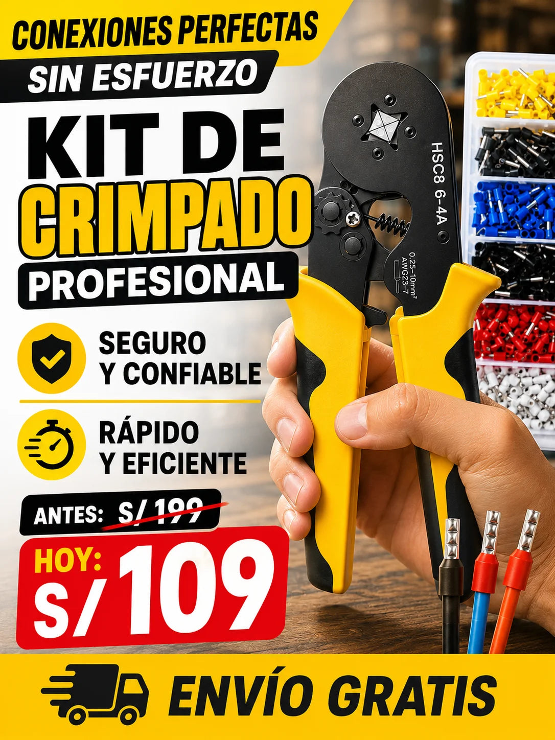 KIT DE CRIMPADO PROFESIONAL