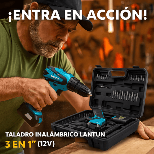 TALADRO INALAMBRICO 3 EN 1