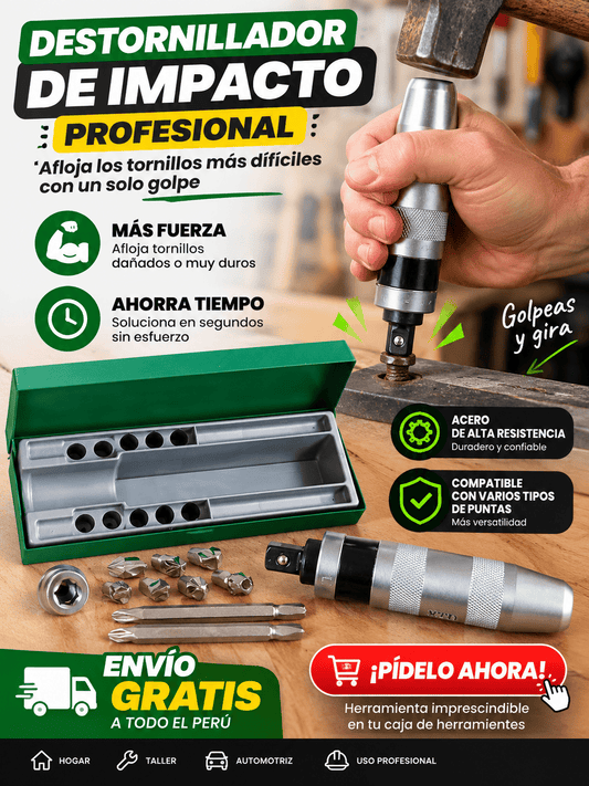 Destornillador de Impacto Profesional