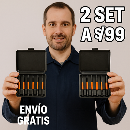 2*1 Juego de destornilladores magnéticos EN SET