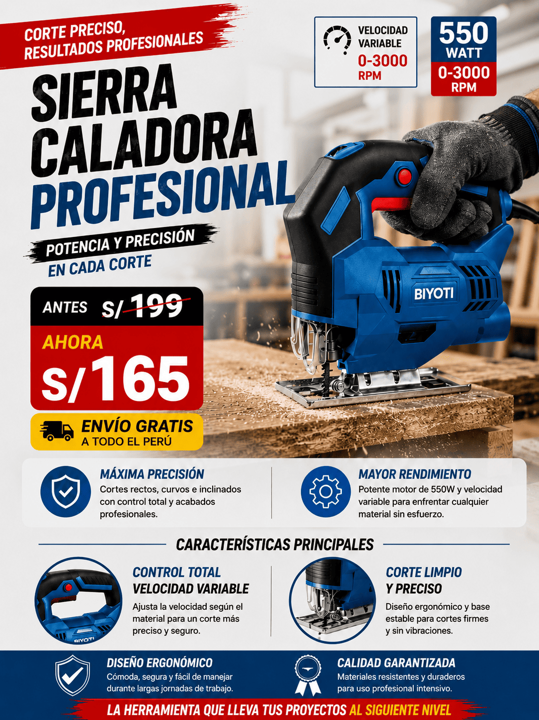 SIERRA CALADORA PROFESIONAL