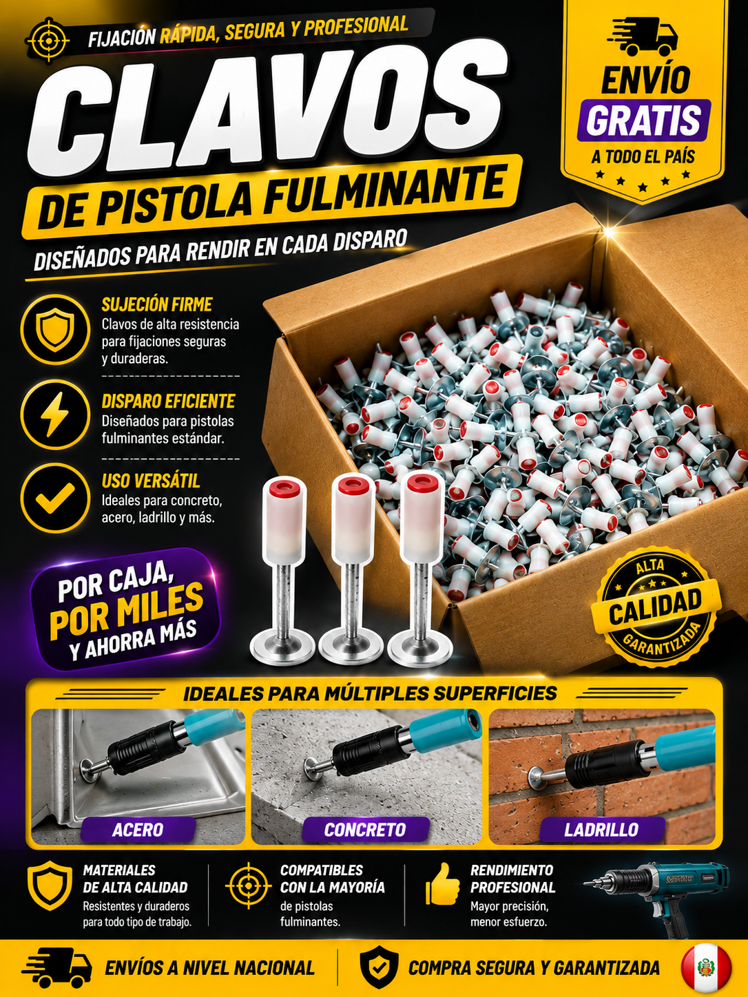 CAJA CLAVOS FULMINANTES