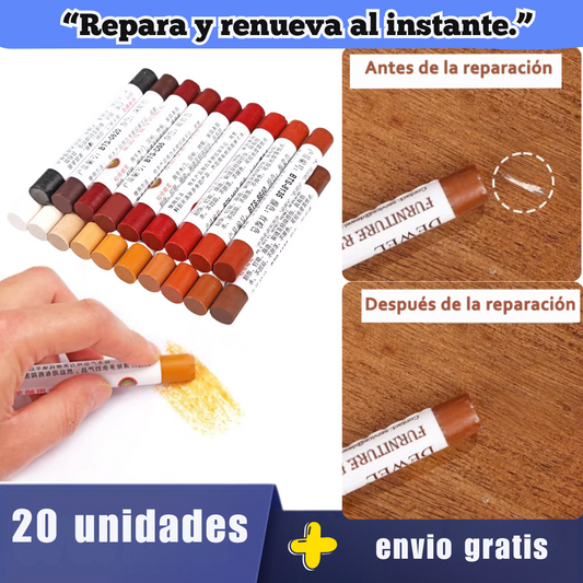 “Restaura tus muebles en minutos con  Kit de 20 colores”