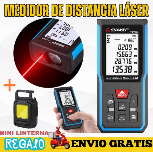 Medidor de distancia láser 100 MTRS