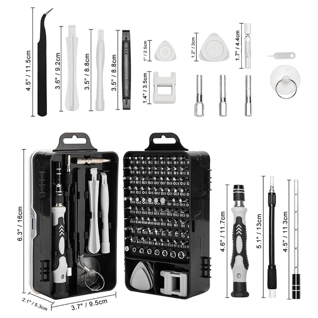 Kit de Destornilladores de Precisión 115 en 1