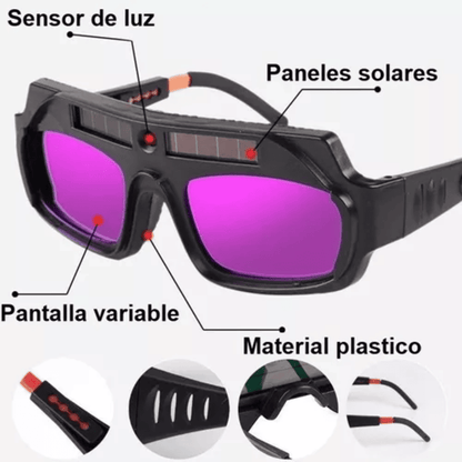Lentes para soldar con oscurecimiento automático