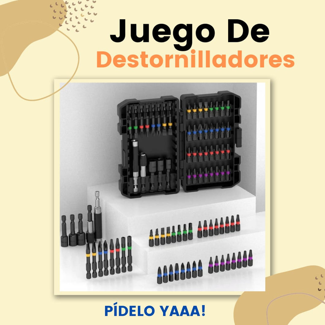 Juego de brocas de destornillador de impacto para madera, Metal, acero, herramienta eléctrica con estuche