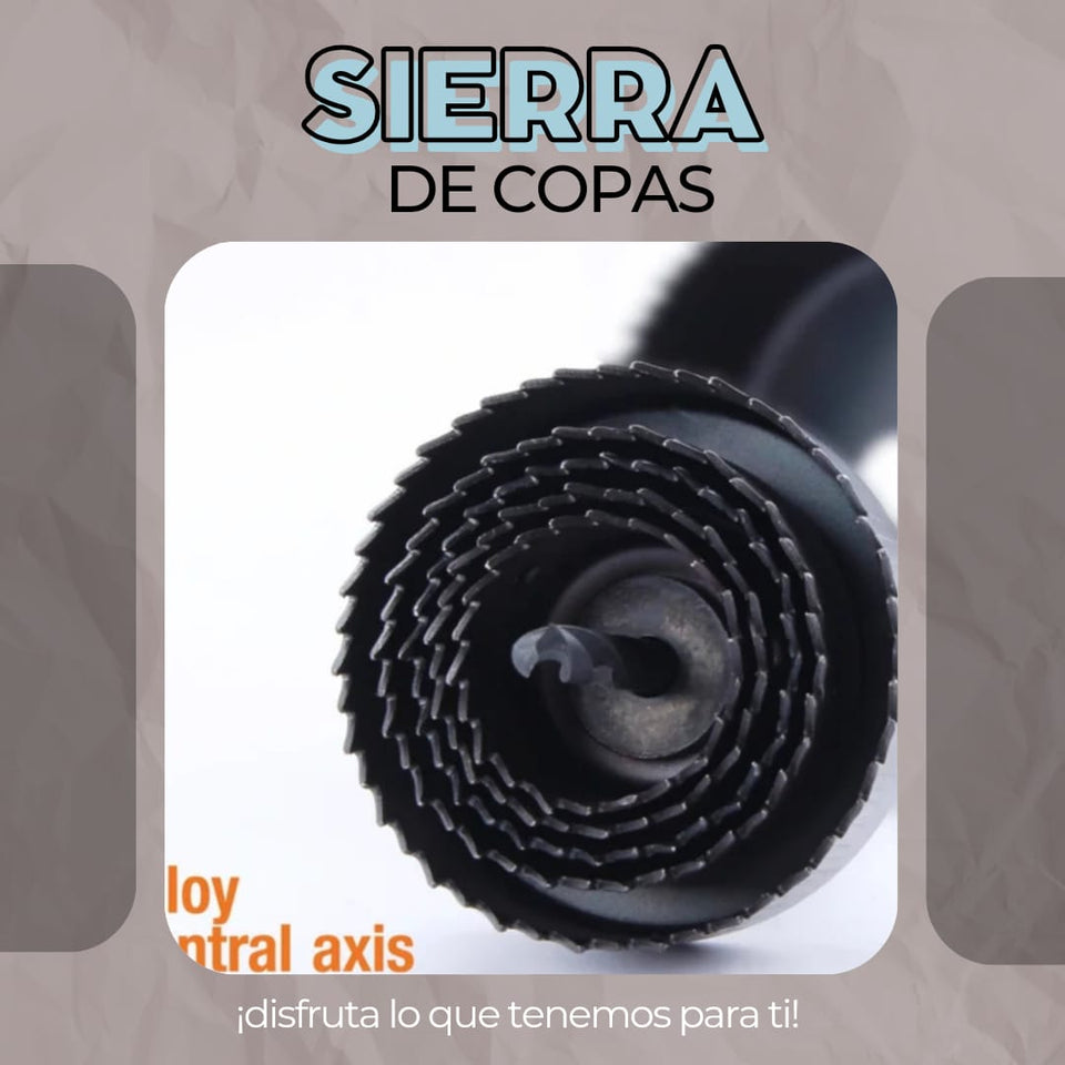 JUEGO DE SIERRA DE COPAS  MADERA MELAMINE