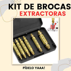 BROCAS DE EXTRACTOR DE TORNILLOS DAÑADOS