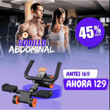 Rodillo AB de 3 ruedas con soporte para codo, rodillo de rueda Abdominal