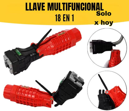 Llave Multifuncional de gastfeteria 18 en 1
