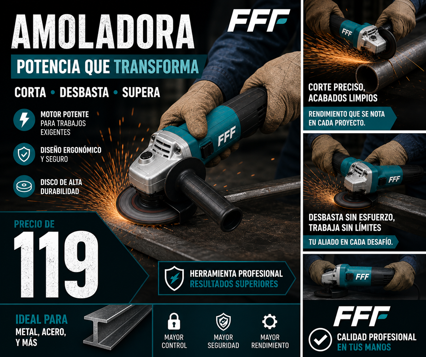 AMOLADORA TODO TERRENO