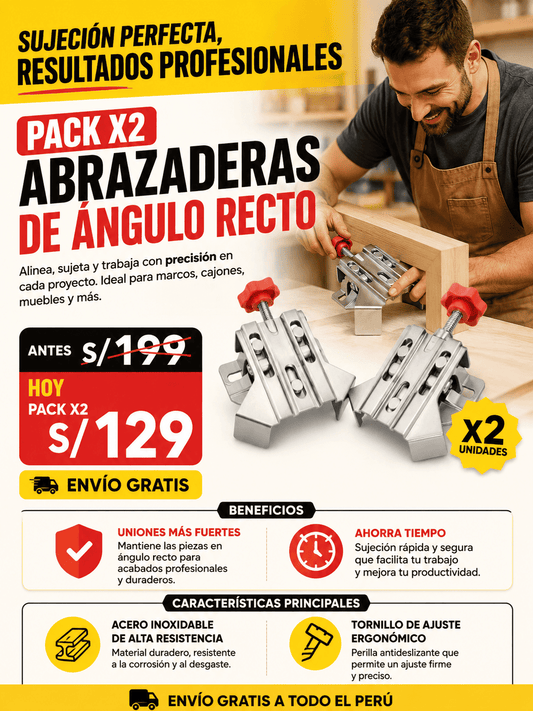 Abrazadera de Ángulo Recto PACK